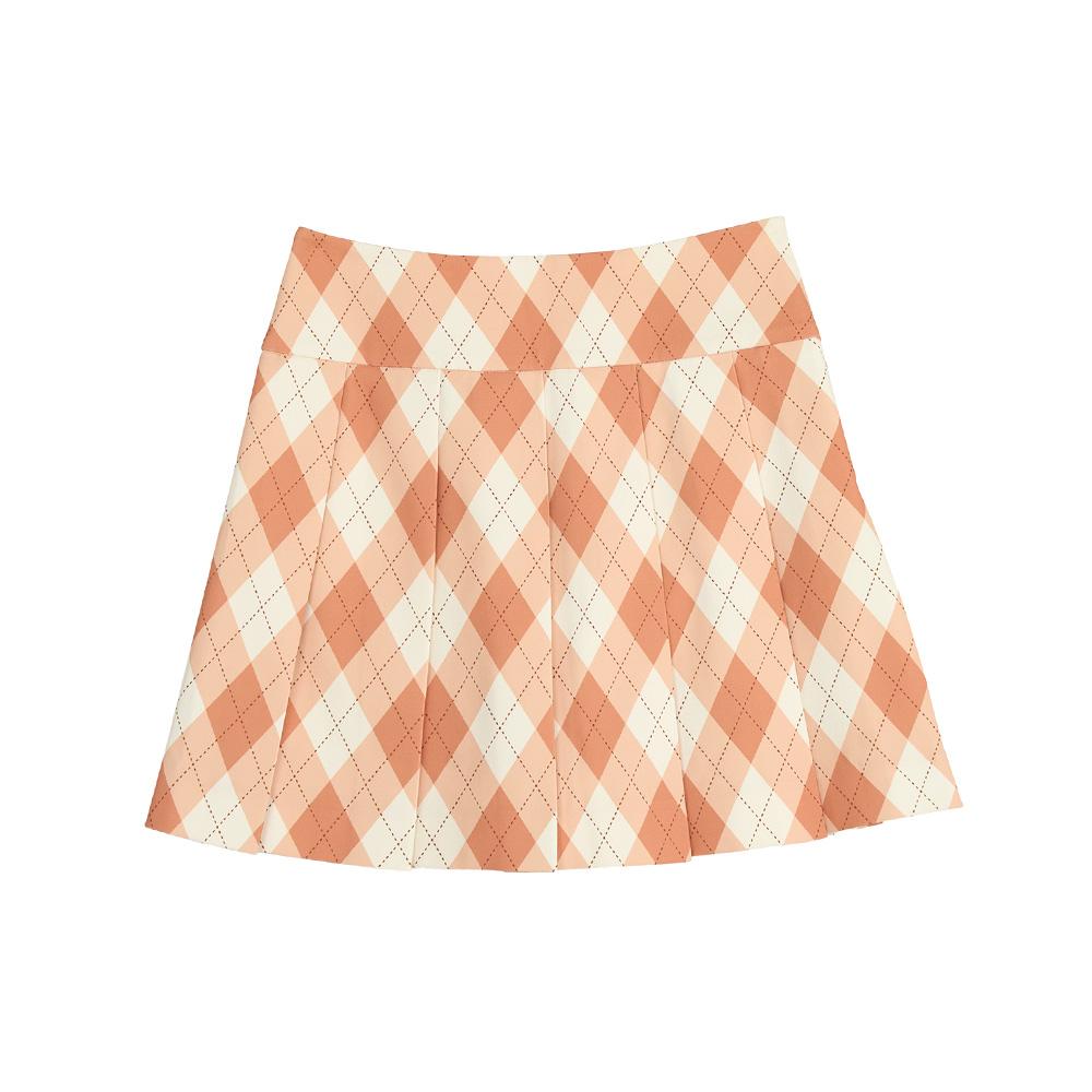 MALBON GOLF Cambridge Pleated Skirt Orange (Woman)