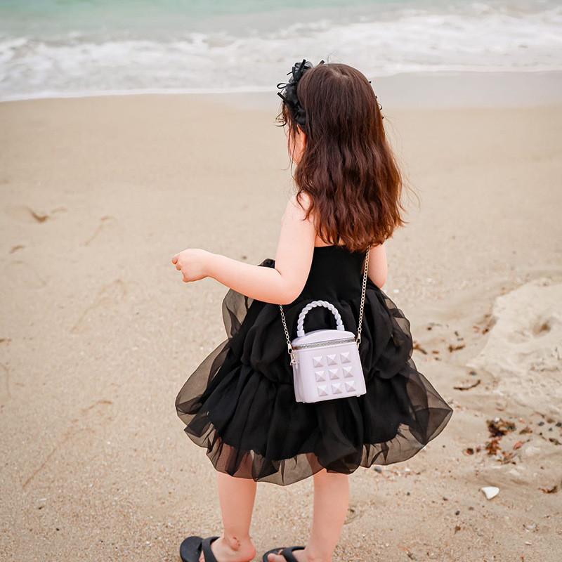 Stylish Korean Mini Bucket Shoulder Bag For Kids With Unique Quilted Design Perfect For Everyday Use