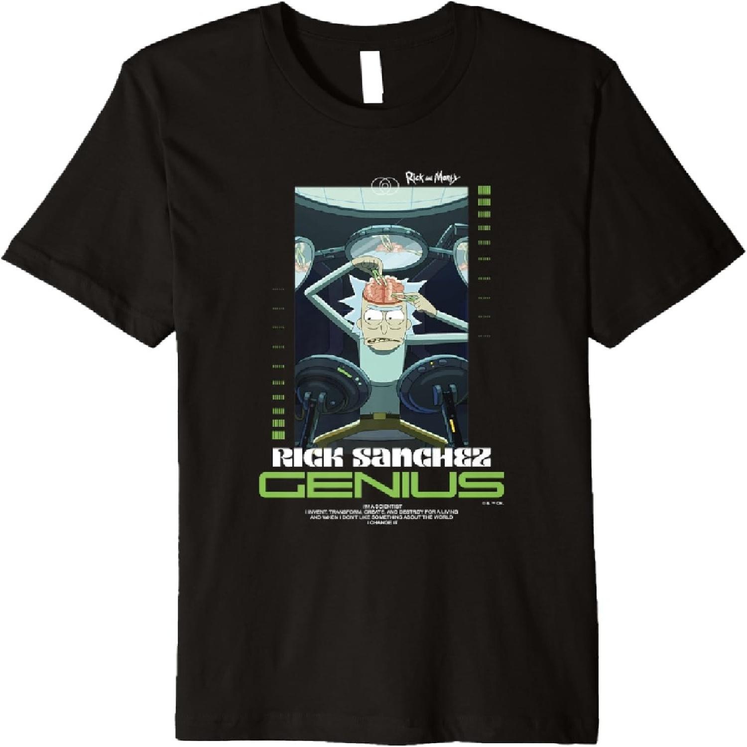 Рик И Морти Рик Санчез Гений Я Изобретаю Преобразую Создаю Премиум Футболка S