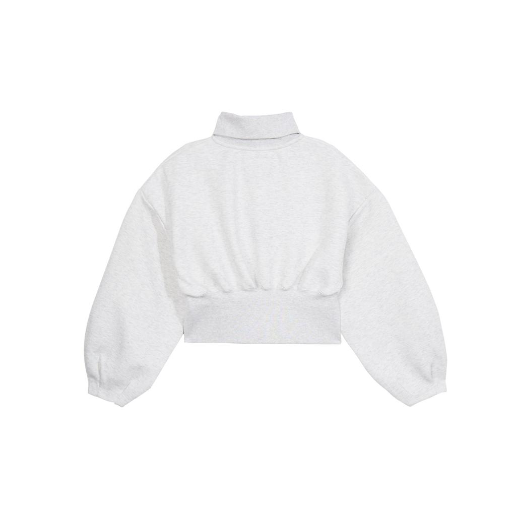 Nike Sportswear Tech Fleece Solid Color Loose Fit Cropped Jacket Women Jackets Light-Grey FN2524-013