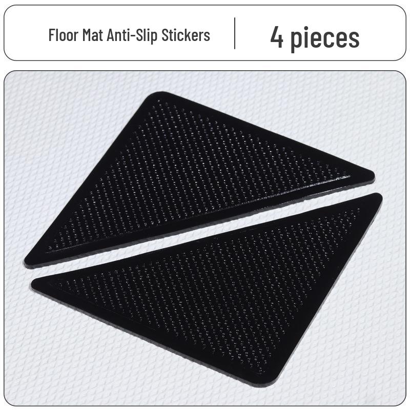 

Trapezoidal Anti-Slip Carpet Stickers - Washable, No Residue, Triangular Adhesive Set of 4+4 with OPP