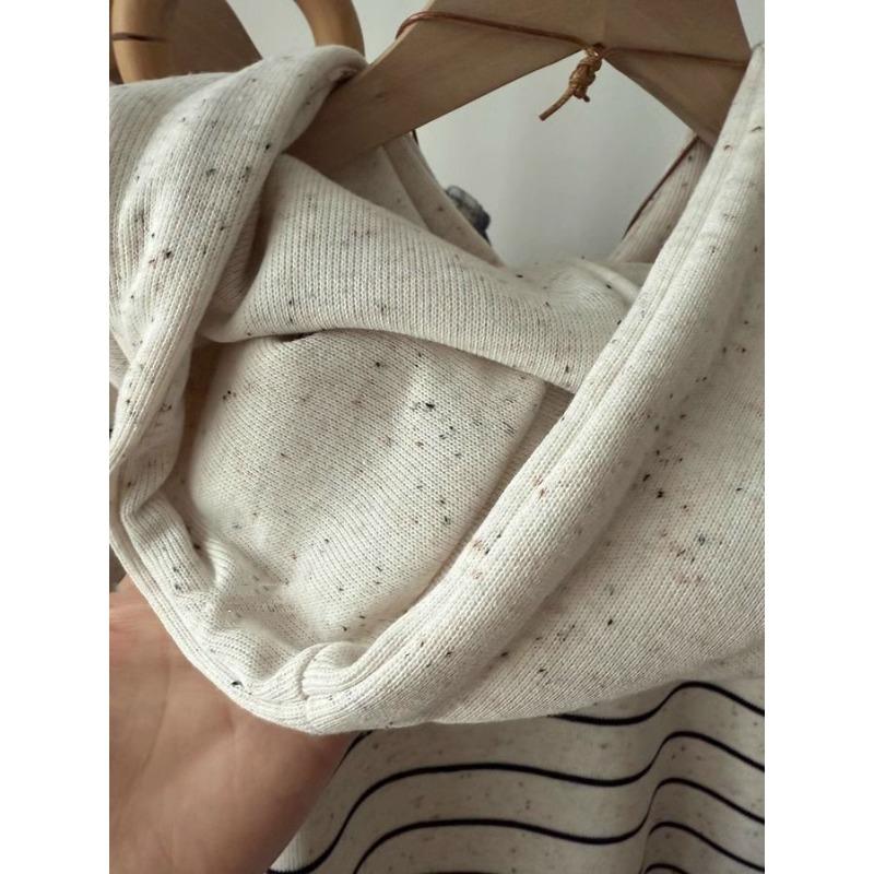 Fashion Long-sleeved Striped Sweatshirt for Women Velvet Thickened Autumn and Winter New Hooded Striped Casual Top