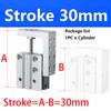 MXH6 MXH10 MXH16 MXH20 Rail Cylinder  Precision Pneumatic Air Linear Side Rail Guide Rod Cylinder