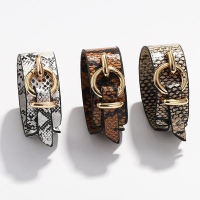New Women Bracelet Leopard Leather Bracelets 2023 Fashion Bracelets &Bangles Elegant Multilayer Wide Wrap Bracelet Jewelry