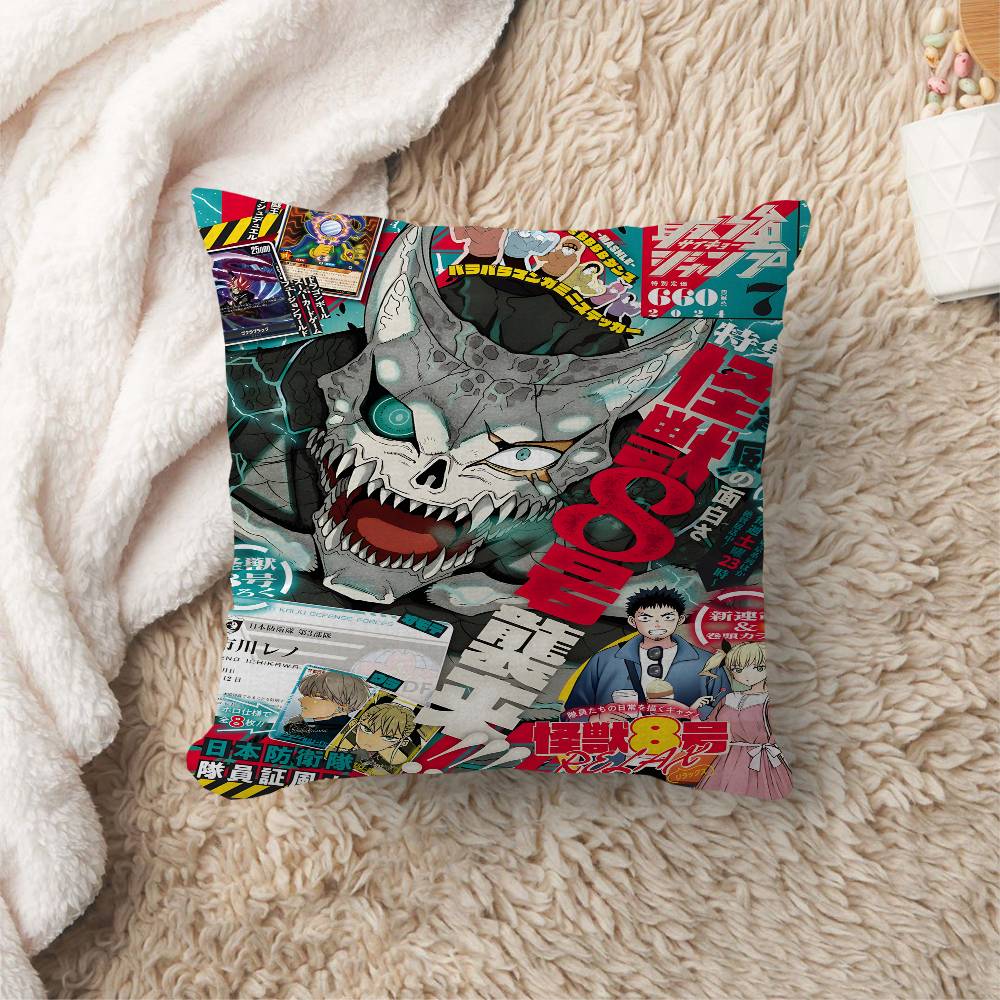 Anime K-Kaiju No Cushion Cover Car Throw Pillow Case For Sofa Car Christmas Gift 40X40Cm 45X45Cm