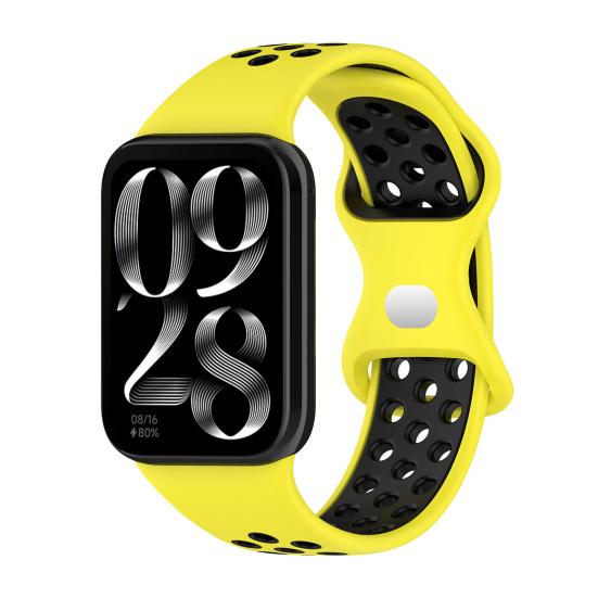 Silicone Watch Strap Replacement for Xiaomi Smart Band 8 Adjustable Waterproof Breathable Women Men