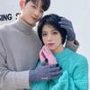 Verdickte Touchscreen-Fäustlinge Warme Rutschfeste Handschuhe Winterstrickhandschuhe Herren Damen