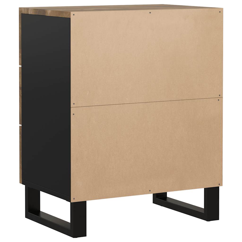 Nightstand 50 x 33 x 62 cm Solid Mango Wood & Engineered Wood