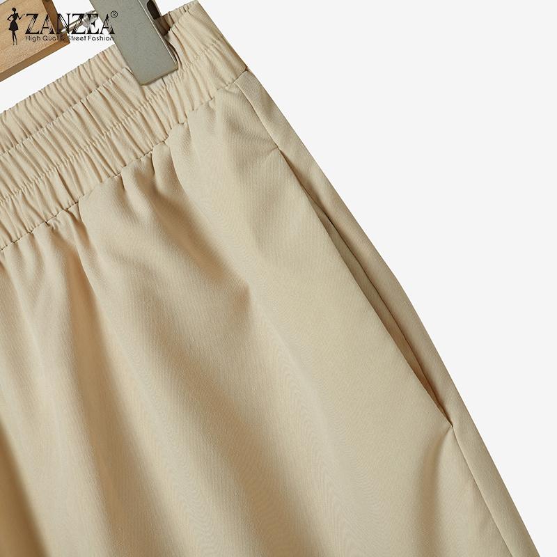 ZANZEA Maiouri fără mâneci pentru femei și pantaloni Seturi casual din două piese