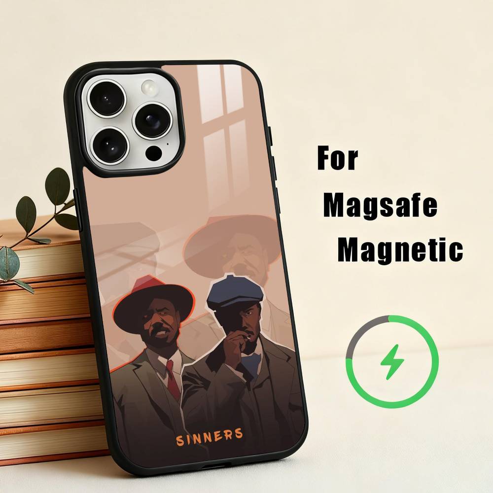 S-Sinners M-Movie-E W-Wallpaper Phone Case For iPhone 17,16,15,14,13,12,Plus,Pro,Max for Magsafe Magnetic Wireless Charging