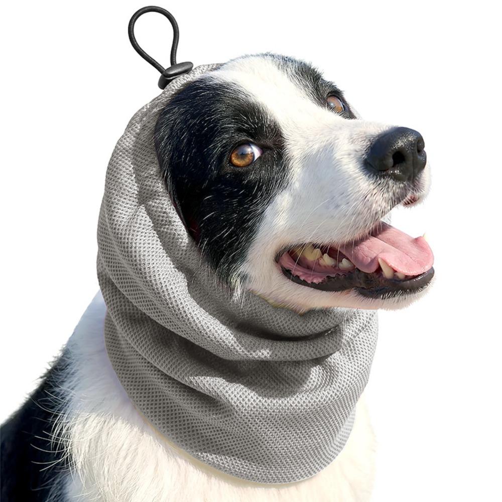 Quick Dry Pet Dog Earmuffs Elastic Mesh Dog Ear Cover Comfortable Pet Neck Gaiter  Dog Walking