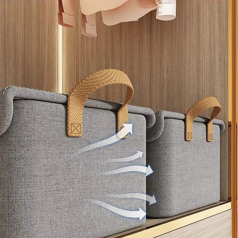 Steel Frame Folding Storage Boxes Dust-proof Moisture-proof Clothes Trousers Socks Home Organization Drawer Wardrobe Storage Box