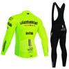 2025 Tour De Giro D'ITALIA Cycling Jersey Set Winter Thermal Fleece Long Sleeve Cycling Clothing MTB Bike Clothes Cycling Suit