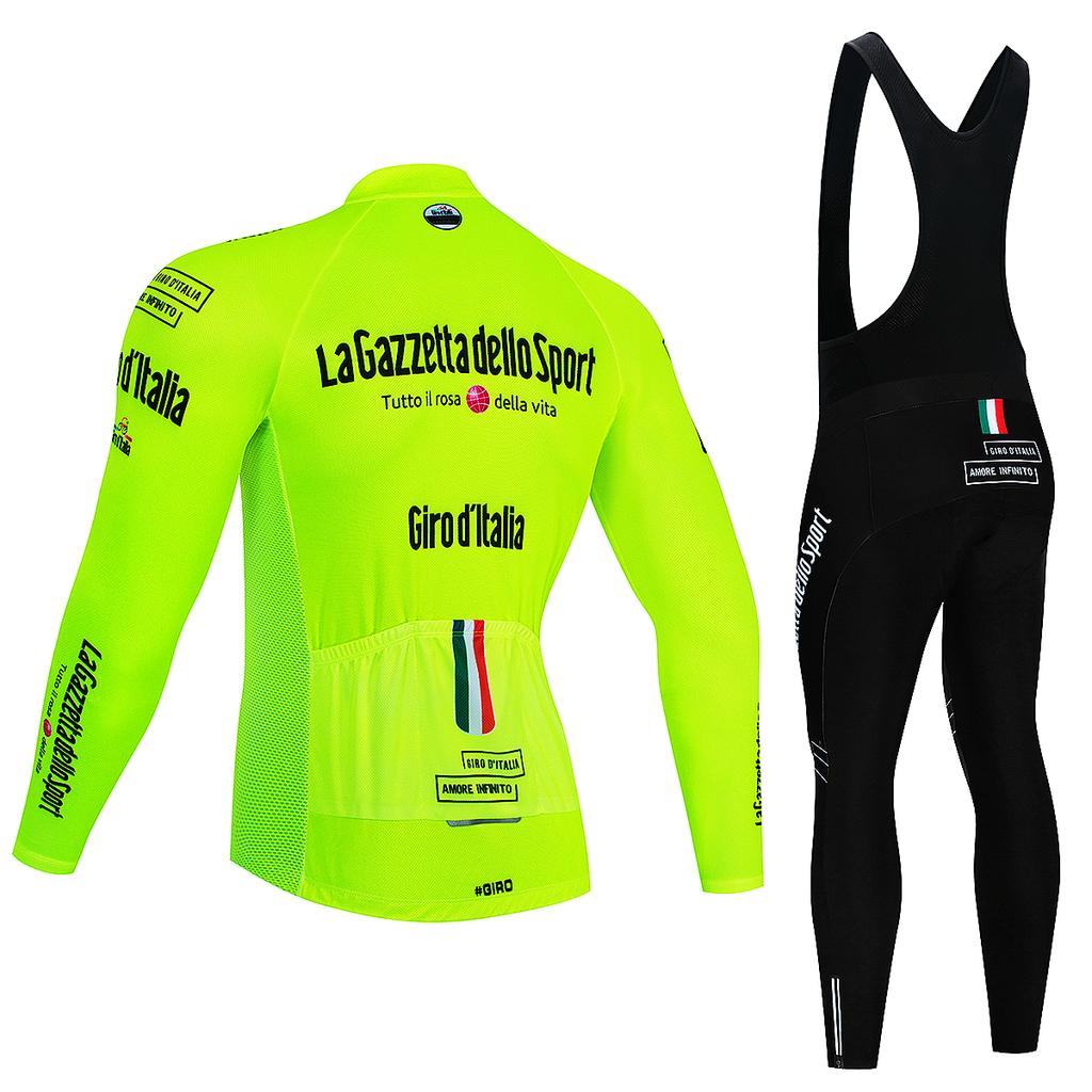 2025 Tour De Giro D'ITALIA Cycling Jersey Set Winter Thermal Fleece Long Sleeve Cycling Clothing MTB Bike Clothes Cycling Suit