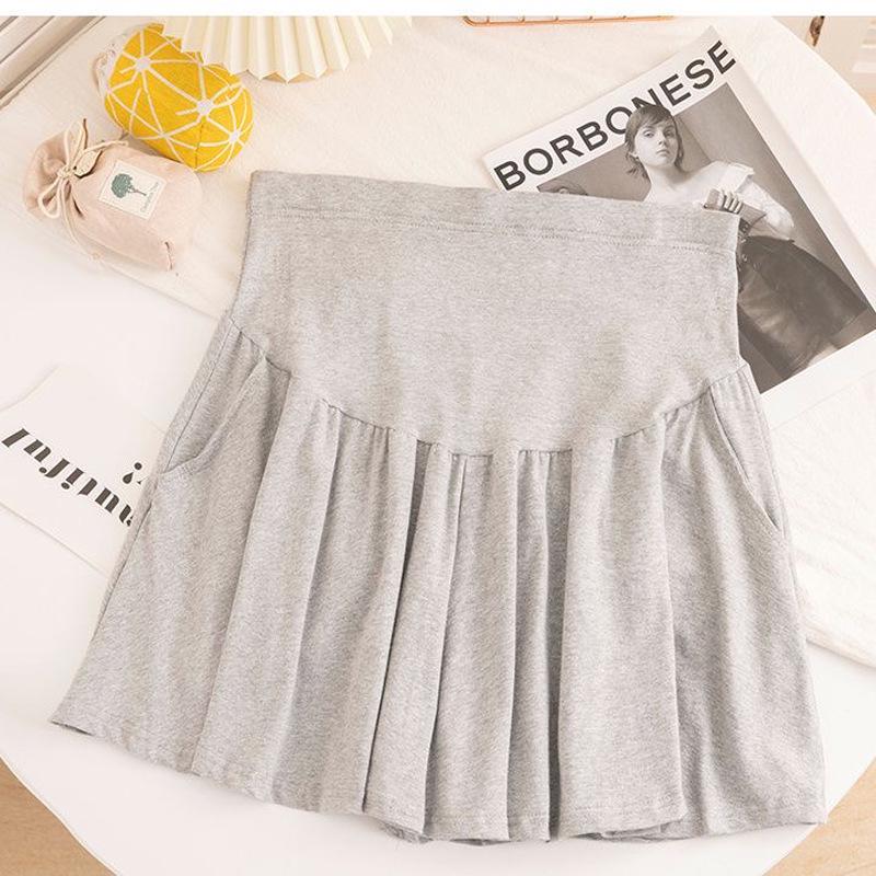 Maternity Summer Low Waist Loose Shorts - Adjustable Wide Leg, Belly Covering, Plus Size Abdominal Support, Four Colors