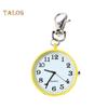 TW Fashion Orologio da tasca portachiavi medico unisex con quadrante rotondo al quarzo analogico