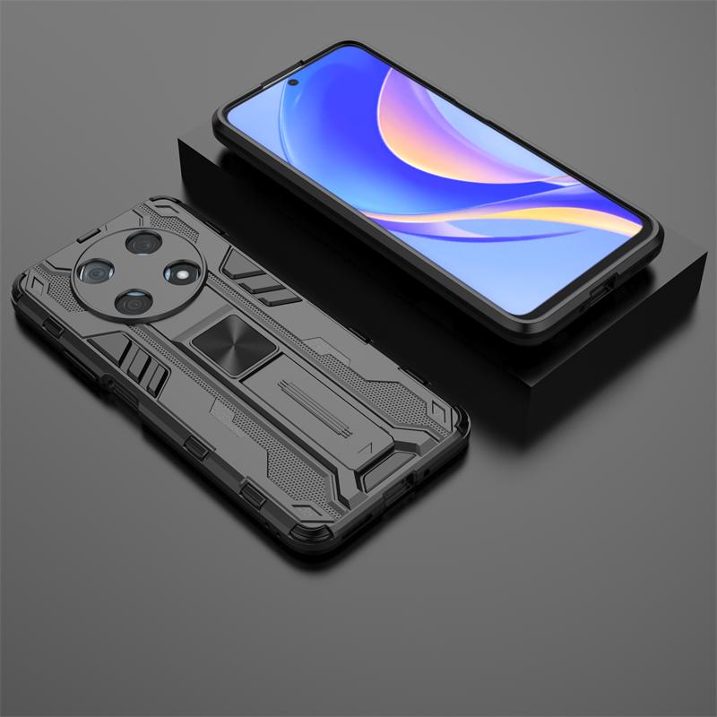For Hauwei Nova Y90 Case Camera Protect Car Magnetic Stand Phone Case For Huawei Nova Y90 Y 90 90Y Armor Shockproof Back Cover