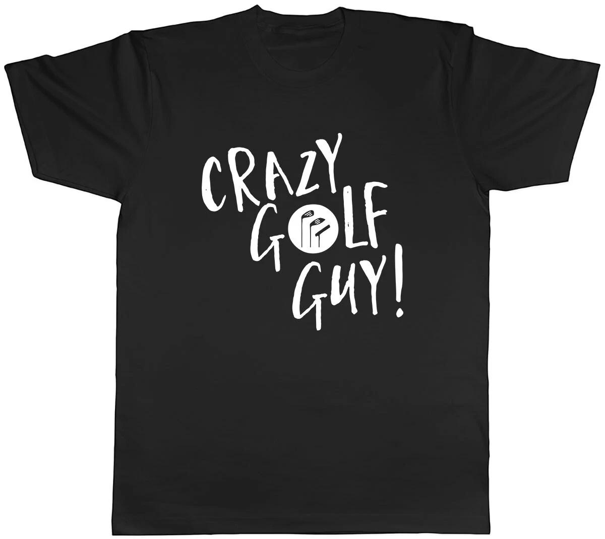 Crazy Golf Guy Mens Unisex T-Shirt Tee L