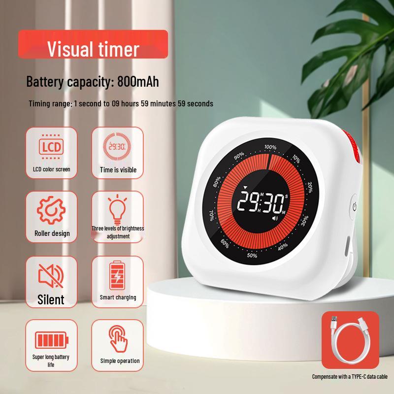 Lautloser visueller Timer-Wecker für Studenten