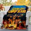 1PC Scooby-Doo Camp Scare Outdoor Flannel Blanket Soft Plush Decor for Picnics, camping,Bedroom, Playroom, Office1174A
