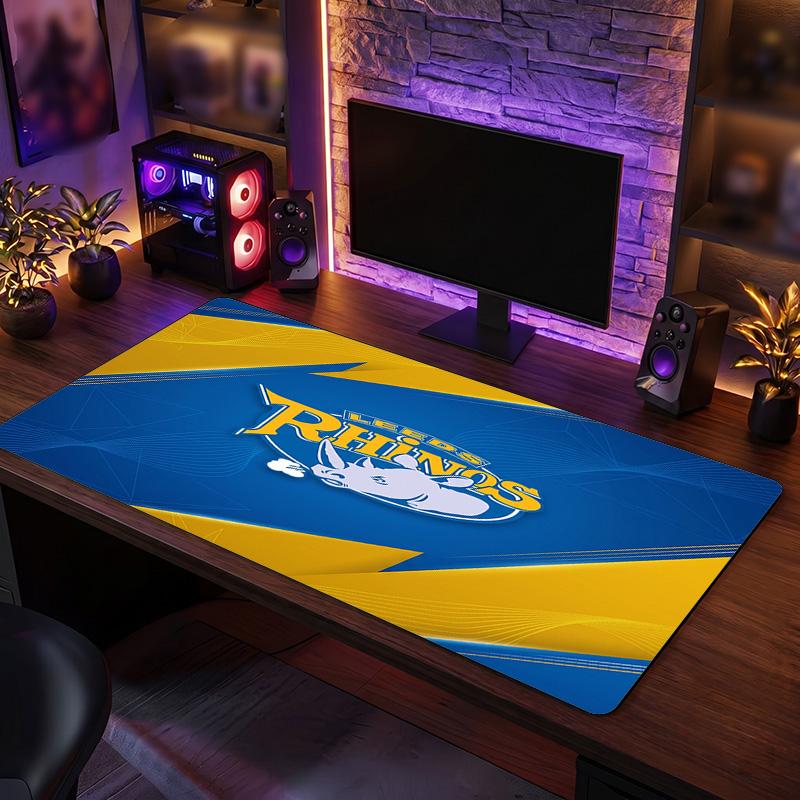 Leeds Rhinos Pattern Mousepad Anti?Slip Rubber Desk Pad For Gaming Working Desktop Decoration