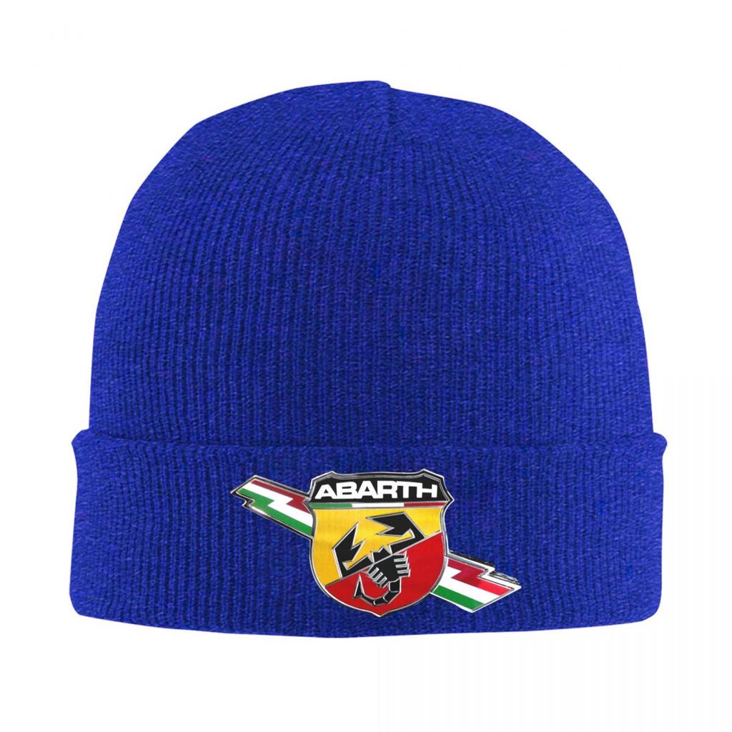 Abarth C Cool Print 9 Warm Knitted Cap Winter Knit Bonnet Hat Skullies Beanies Hip Hop Caps for Unisex