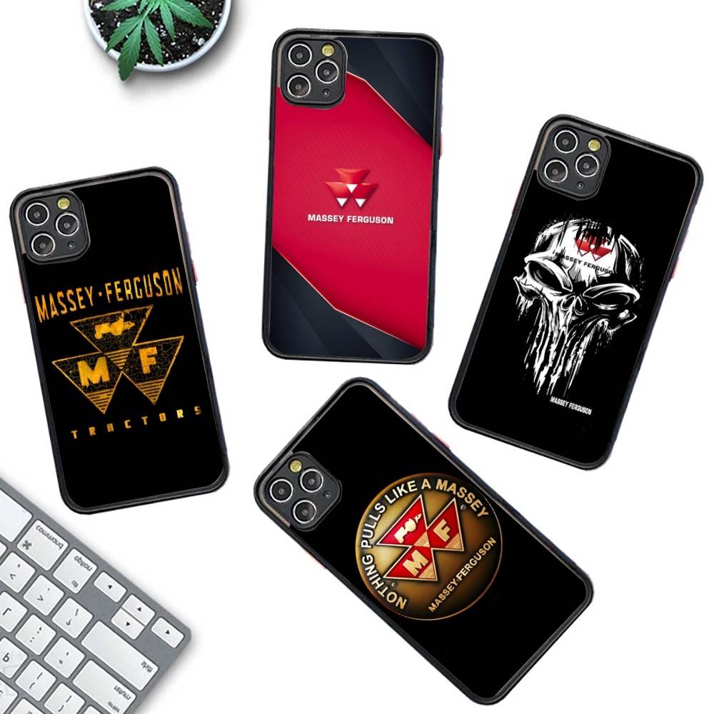 Massey Ferguson Per iPhone 11 12 13 14 15 16 Pro Max Plus X XS MAX Cover Posteriore Opaco Antiurto