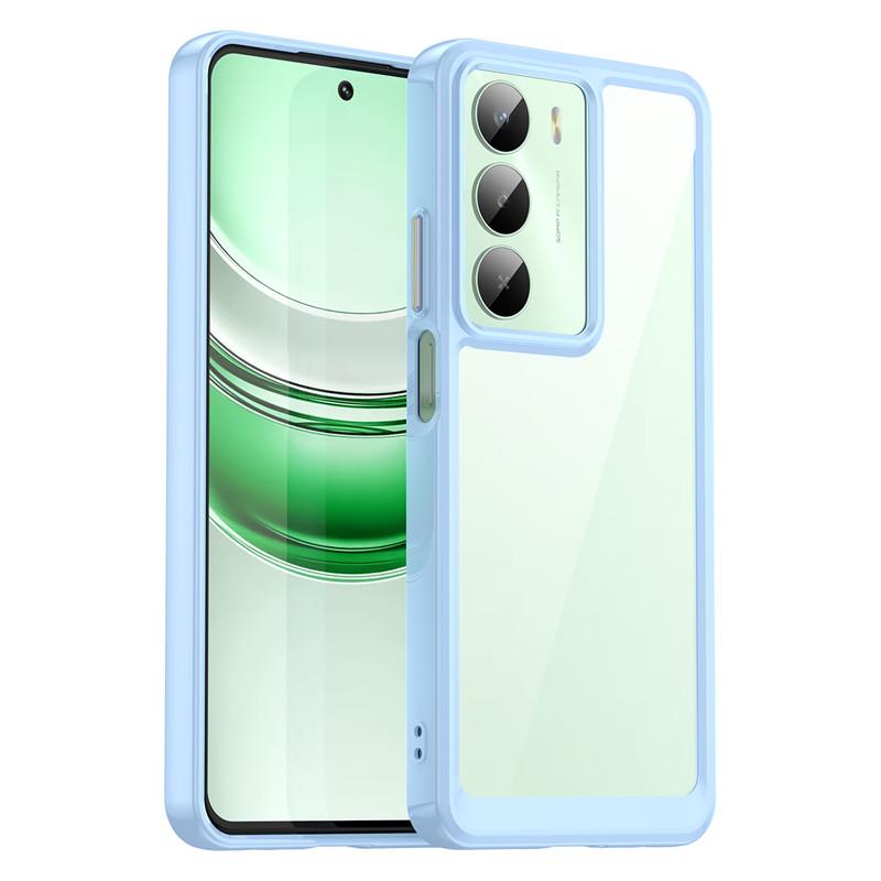 For Realme 14X Global Case Realme 14X Global Cover TPU Clear PC + Silicone Shockproof Protective Phone Cover Realme 14X Global