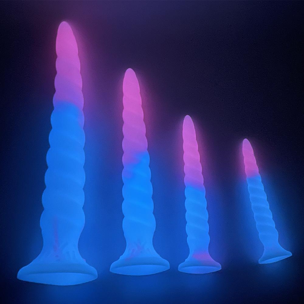 Super dlouhý svítící anální kolík anální dilatátor FairyKiss dámská hračka anální sexuální hračky pro dospělé barevné unisex S/M/L/XL