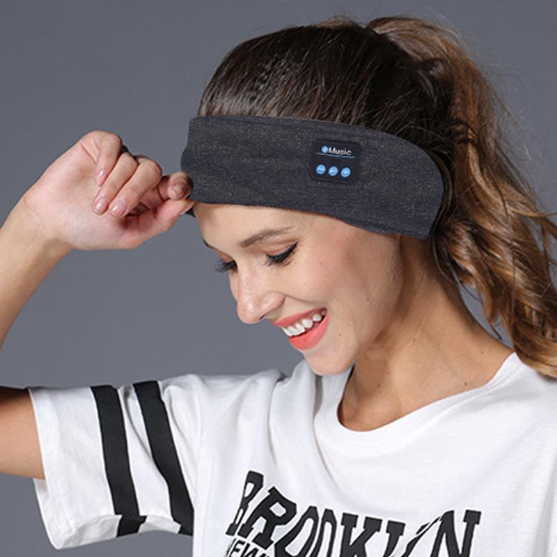 Bluetooth Music Headband Sleep Mask - Detachable & Washable, Bluetooth 5.0 for Calls & Sports