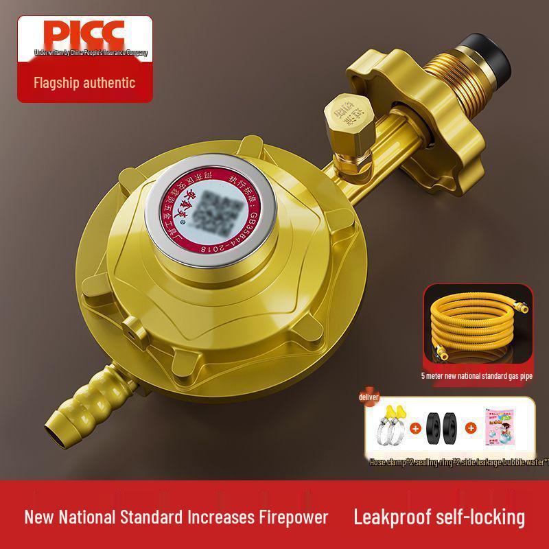 0.6L Gas Pressure Reducing Valve - Explosion-Proof, Leak-Proof, Self-Cutting, Thickened Household LPG Tank Model