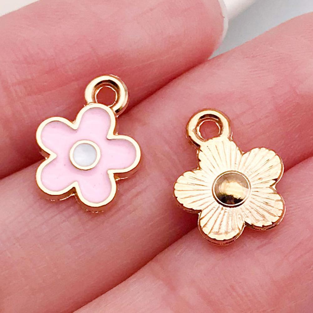 Red And Love Heart Peach Jewellery Accessories Diy Bracelet Keychain Necklace Pendant Alloy Oil Drop