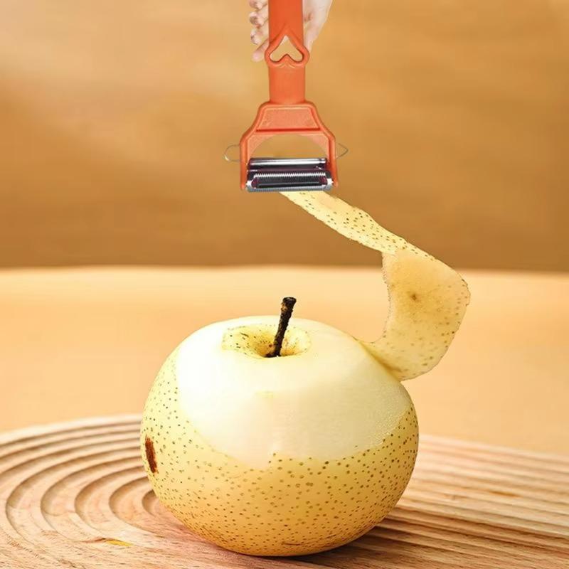 Multi Potato Peeler Portable Stainless Steel Fruit Slicer 2-in-1 Multifunctional Vegetable Chopper Tool For Home Kitchen