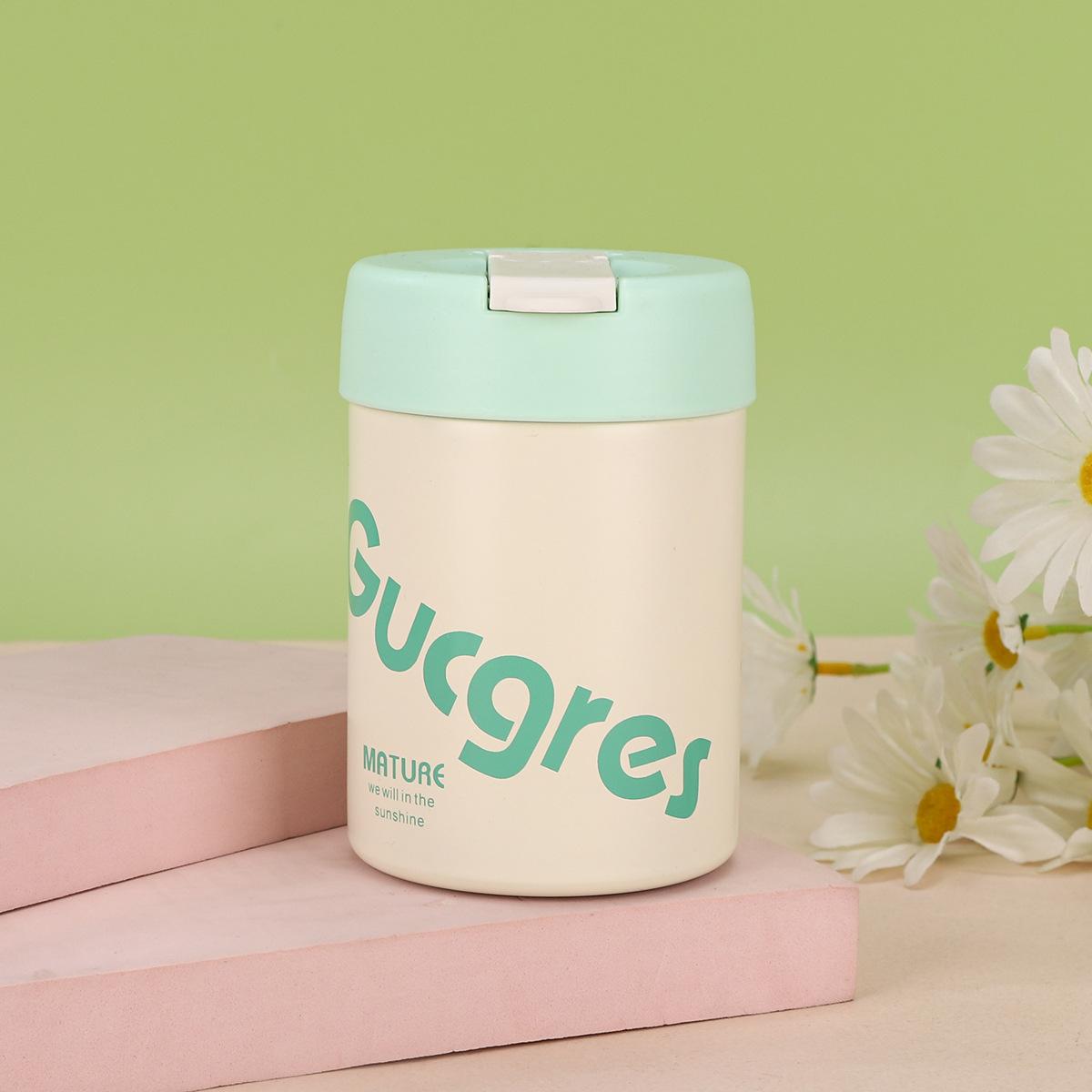 

Нержавеющая сталь Двойной напиток Тонн Кубок Высокий Внешний Уровень Девочки Поильник Открытый Портативный Мини Термос Чашка 420ml