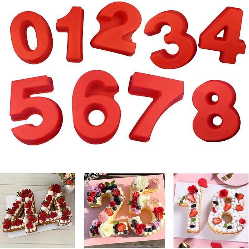 

Набір силіконових форм для торта з цифрами Hàndùn DIY