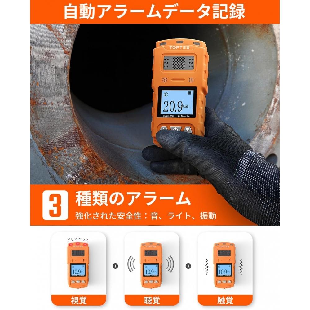 Toptes Portable O2 Monitor Type C reChargeable  0 30 Vol  0.5s Fast Response  V