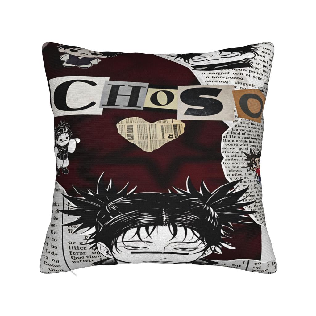 Pillow Cover choso jujutsu kaisen Vintage Pillow Case For Couch Sofa Bedroom Pillowcases