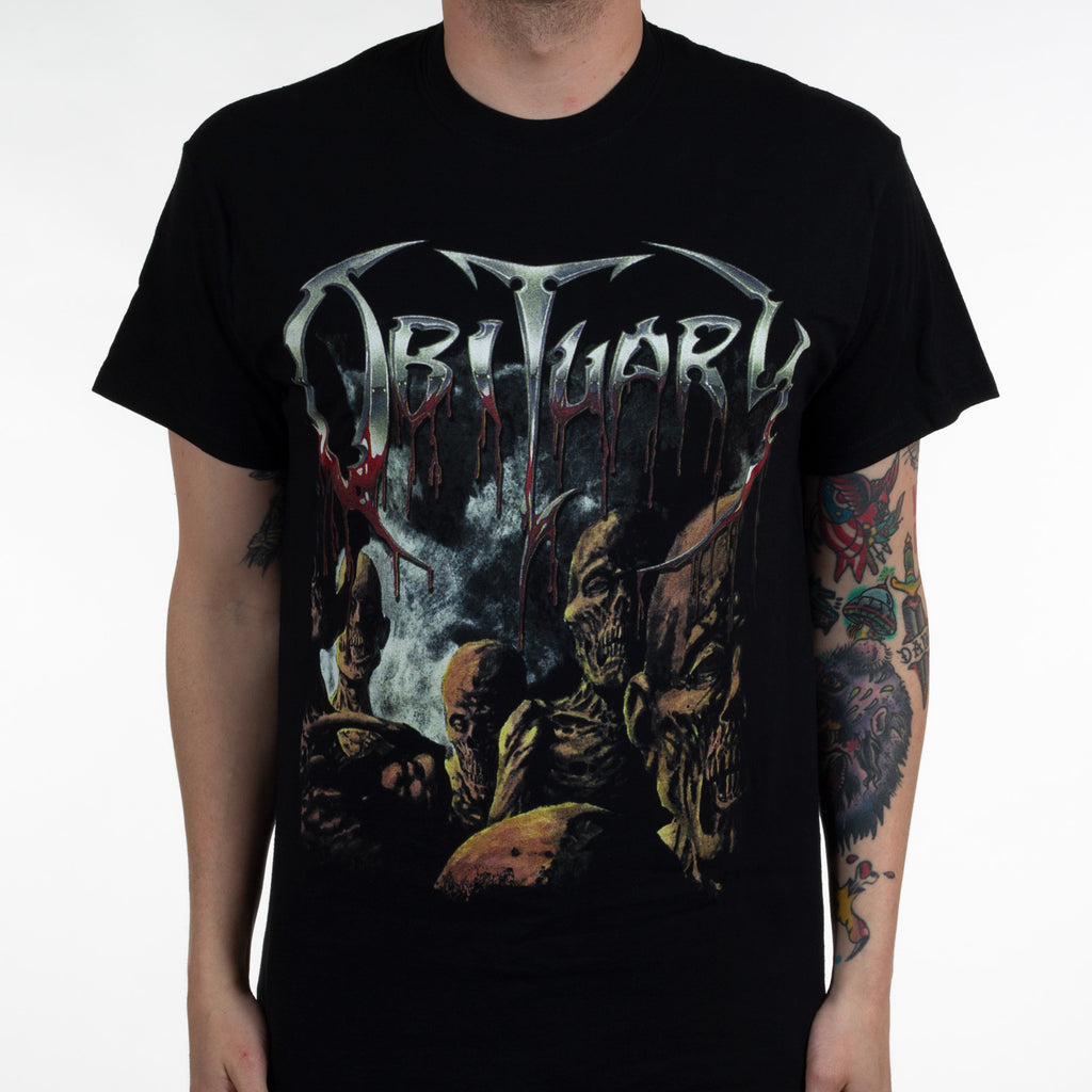 Obituary Band Graphic Cotton T-shirt Unisex Summer Short Sleeve Fashion Brand Tee Luxury Casual Vintage Retro Top