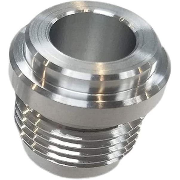 Riloer Aufschweiß-Nippel 12AN Schlauchanschlussnippel Schweißbares Aluminium JIC 12 an Bördelgewinde Kraftstofföl-Adapterfitting