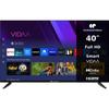 TV LED - CONTINENTAL EDISON - CELED40SVFHD25B6 - FHD 40“ (101 cm) - SMART VIDAA - 3xHDMI, 2xUSB - Preto