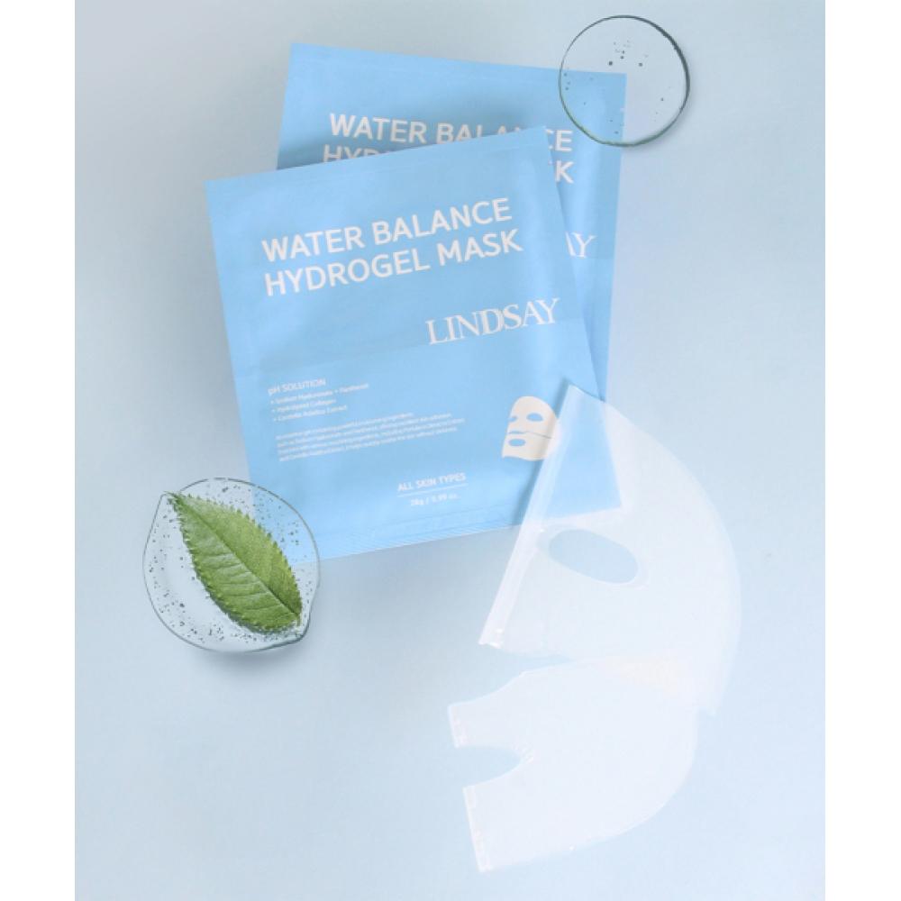 LINDSAY Collagen HydroGel Water Balance Moisture Face Gel Mask Pack 10 Pack