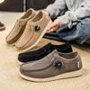 Autumn New Rotary Buckle Snail Shoes Raw Large Size Casual Soft Sole Leather Thin Sole Driving Shoes