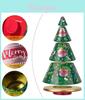 Holiday Metal Cookie Jar With Christmas Tree Design For Festive Gift Storage