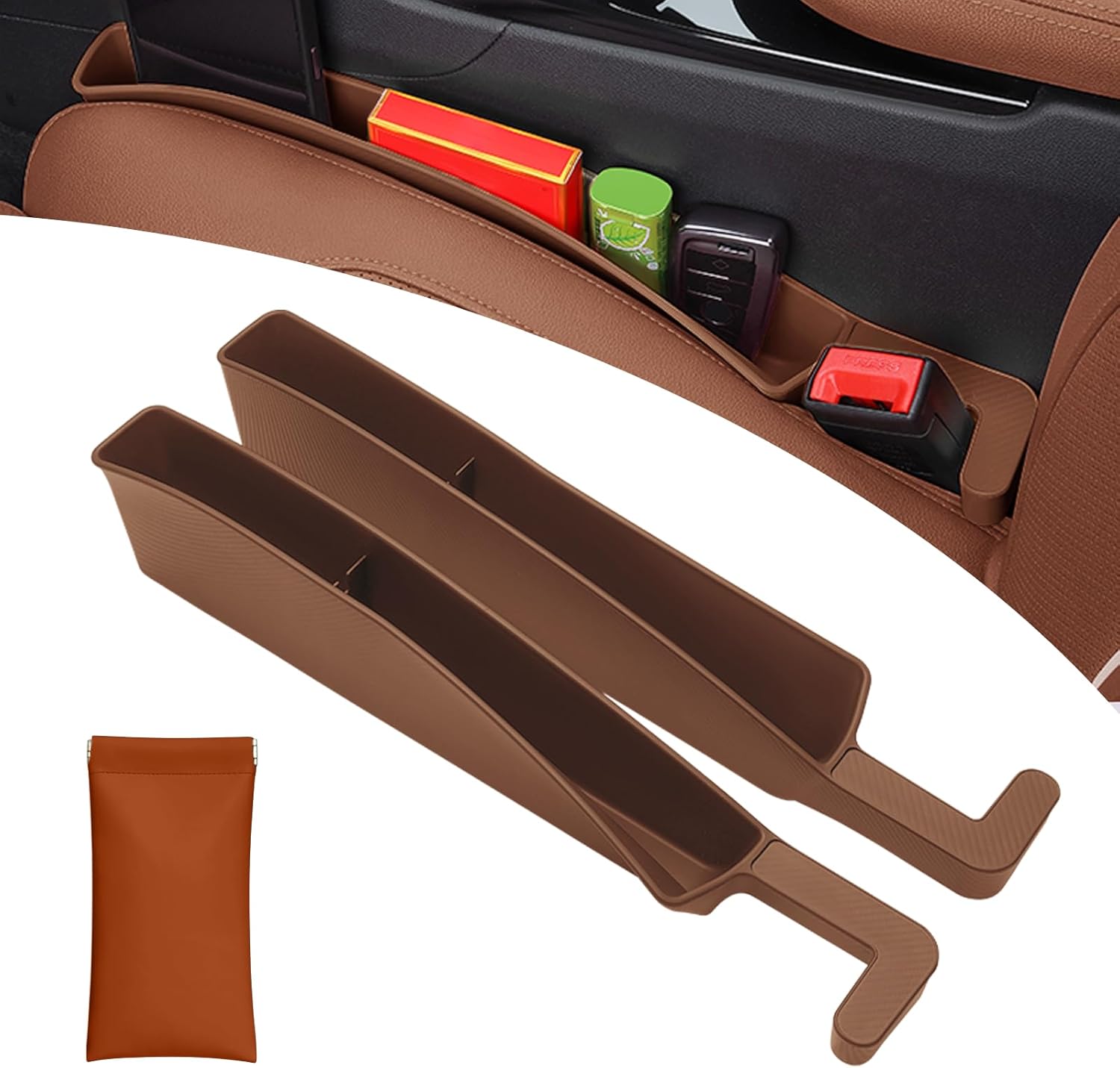 

Органайзер-заполнитель щели между сиденьями автомобиля, 2 шт., с сумкой для солнцезащитных очков, Автомобильные аксессуары, Органайзер-заполнитель щели между сиденьями для автомобиля, Подходящий автомобильный органайзер