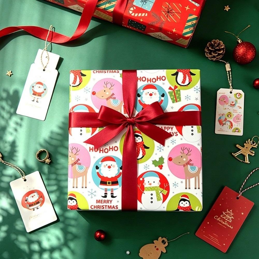 Copperplate Paper Wrapping Paper Red Background Gift Wrapping Paper Festive Party Supplies