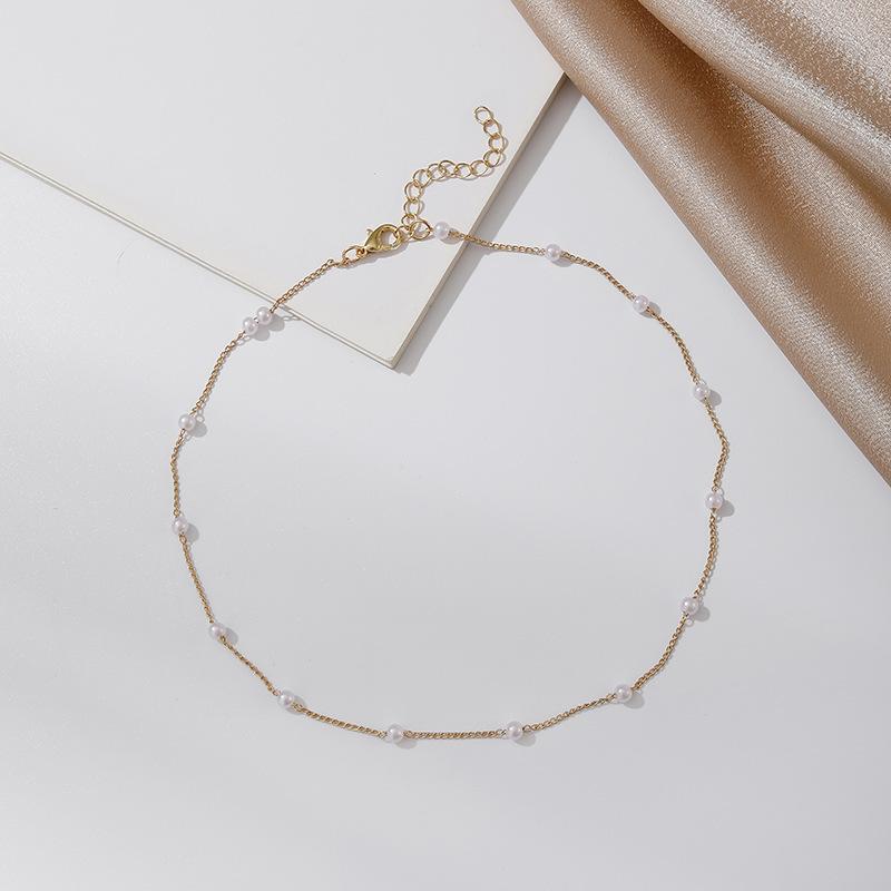 

Женское жемчужное ожерелье из серебра 925 пробы, корейское жемчужное ожерелье, ювелирные изделия для девочек, воротник, ювелирные изделия