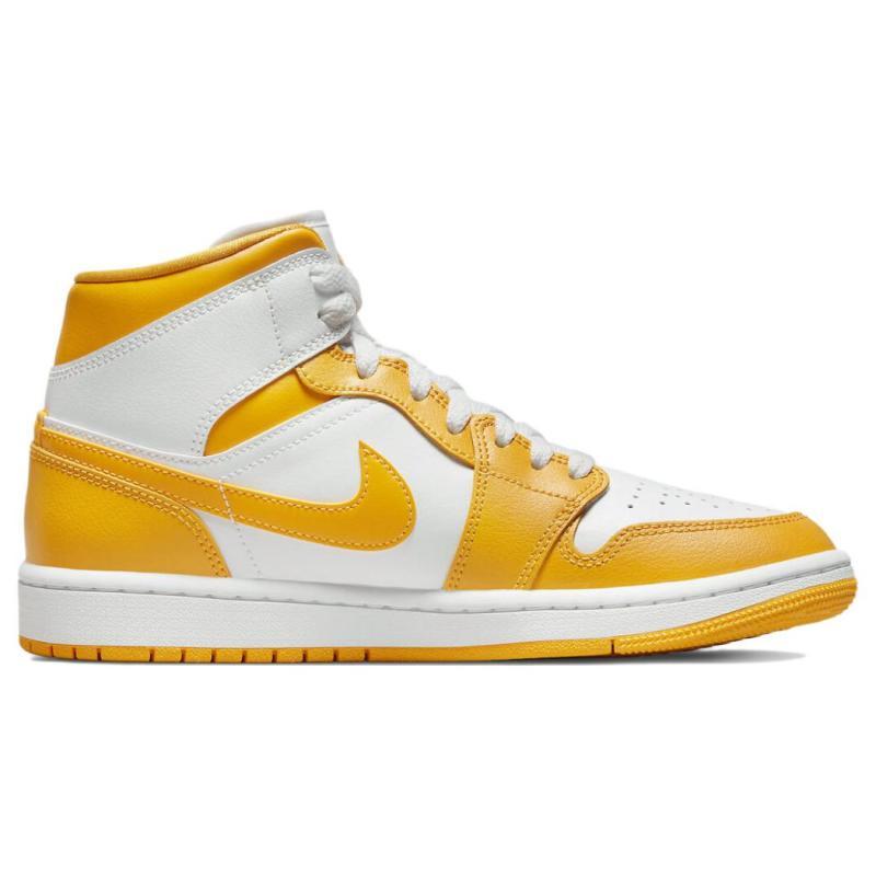 Jordan 1 Mid White University Gold Women's Jordan BQ6472-117