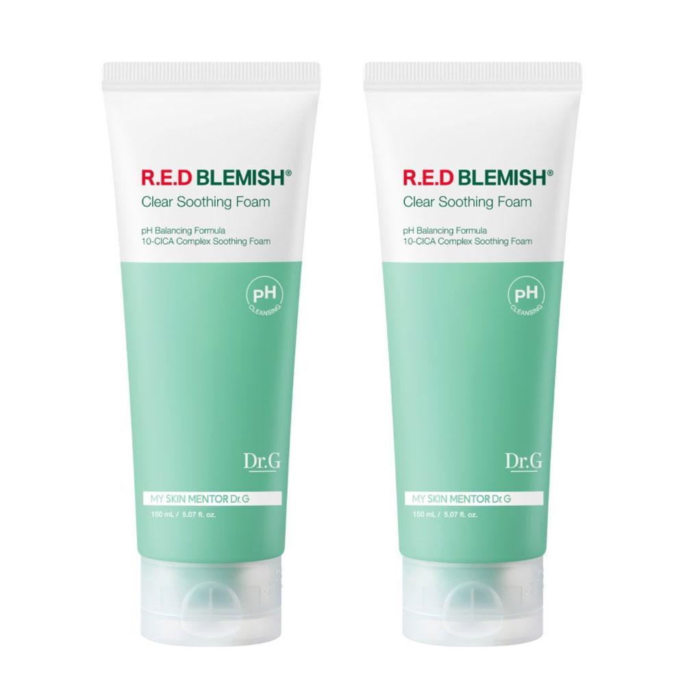 

Доктор. G pH Cleansing Red Blemish Clear Успокаивающая пенка Двойной набор (150мл+150мл)