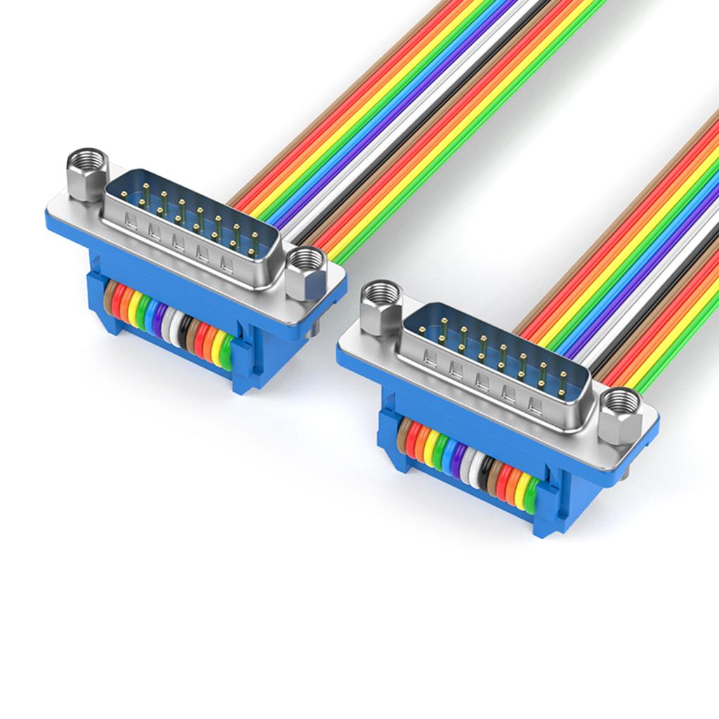 DB15 Male to Female Extension Cable DB15 Data Cable for Computers Industrial Instruments Nickel Plated Connectors