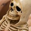 Grim Reaper Figurine Skeleton Holding Pumpkin Figurine, Resin Statue, Halloween Dark Decor Spooky Shelf Table Ornament, Trick or Treat Gift Desktop
